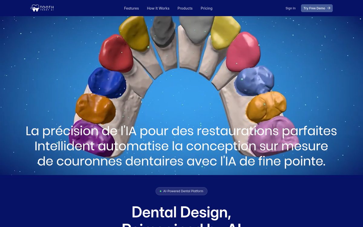 ToothFerry dental AI website